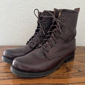 Frye Veronica Women's Flex Combat Boots Brown Size 9 B Style 3476276